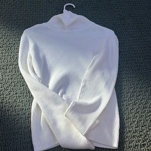 large white turtle neck